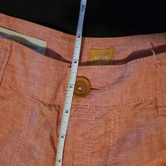 Pilcro And The Letterpress Wide Leg Linen Pants Flare Coral Size 4 - Picture 6 of 9